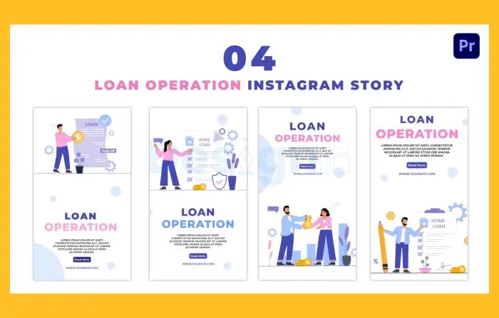 Loan Operation 2D Character Instagram Story